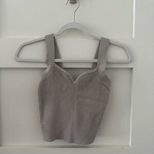 Abercrombie & Fitch Knit Sweetheart Sweater Tank